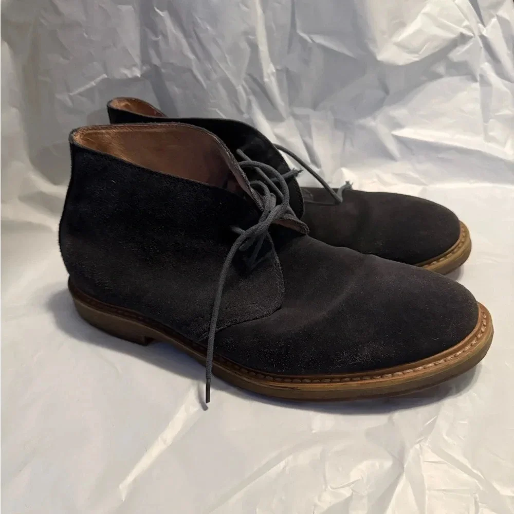 1901 Blue Men’s Leather Suede Shoes Size 10.5